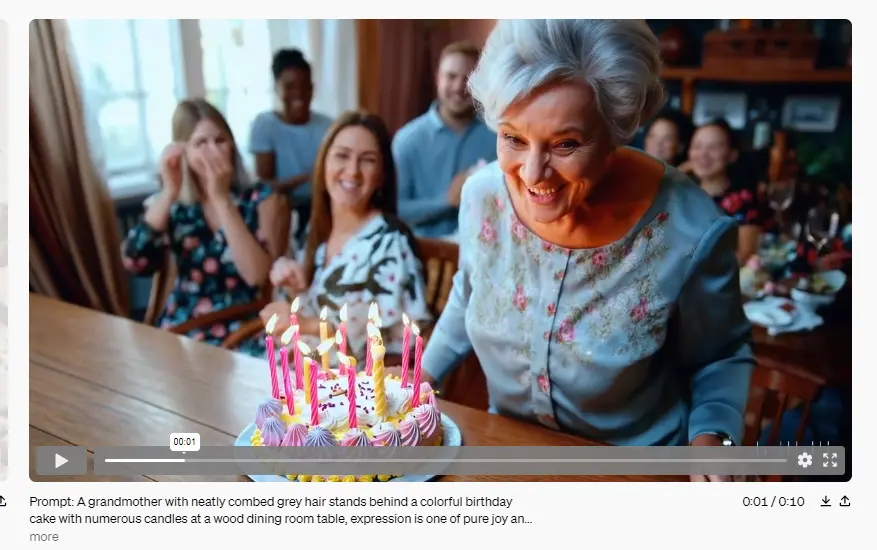 Sora's creativity Example