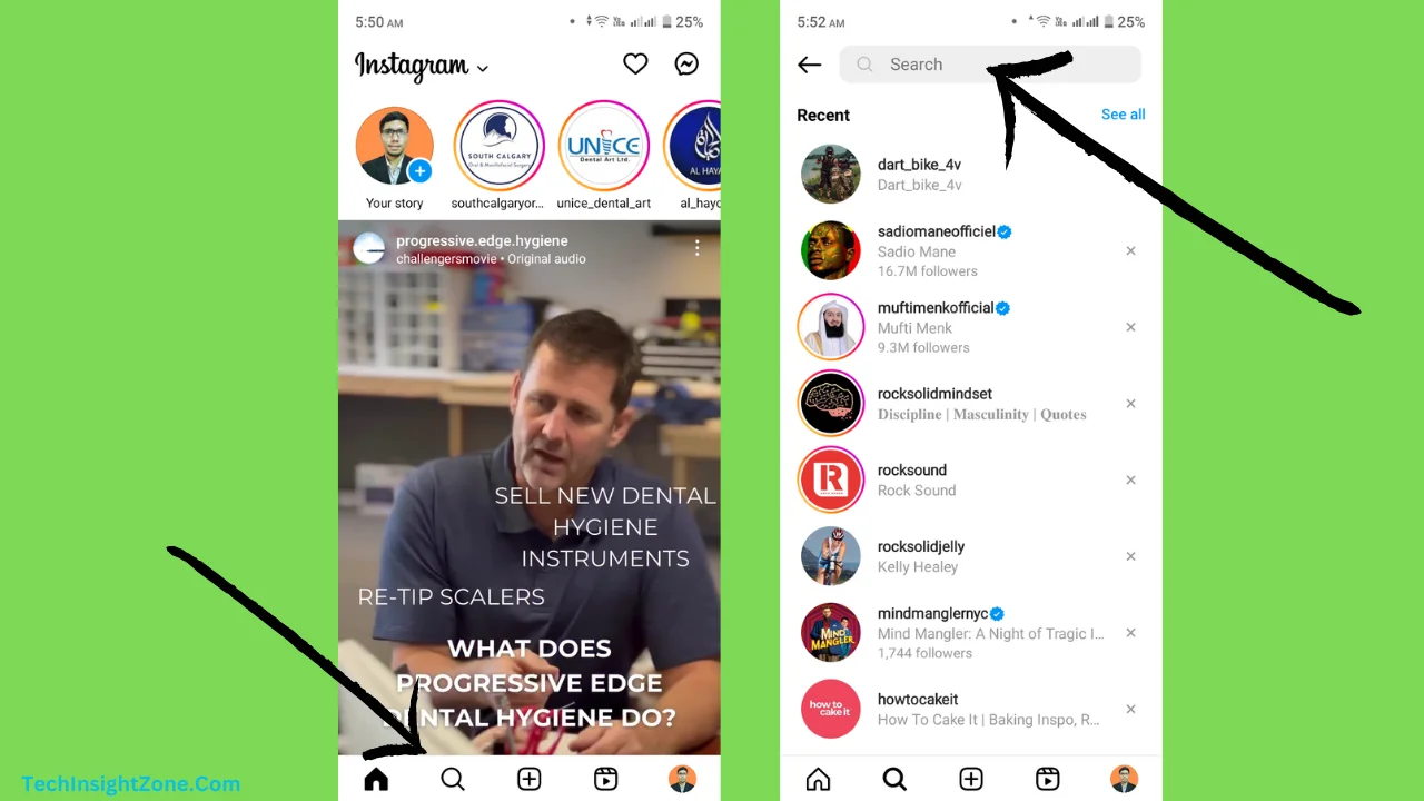 Access Instagram Search Suggestions