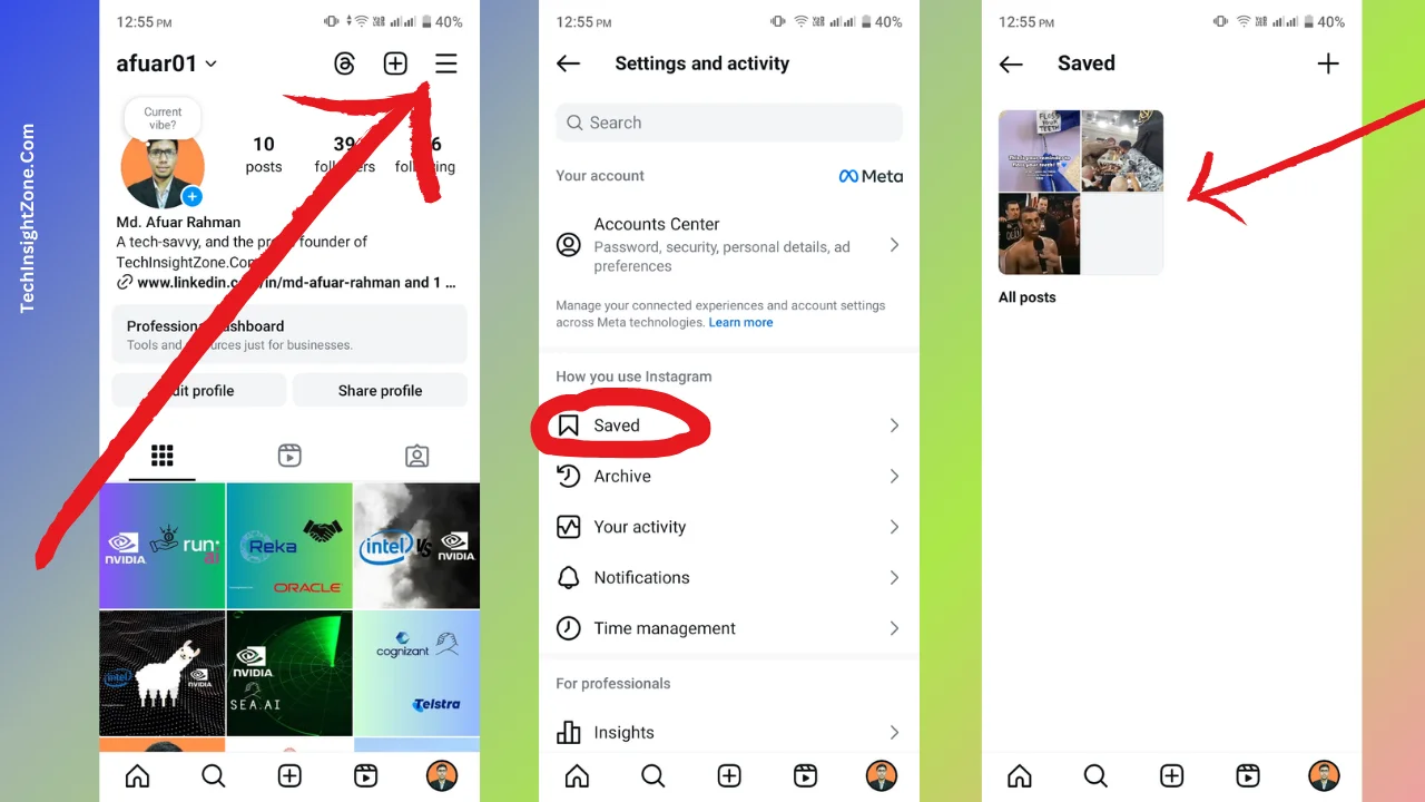 Access Your Saved Instagram Content