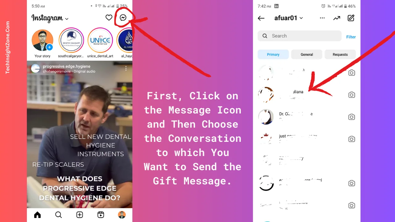 Access the DM Section