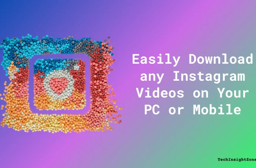 Download any Instagram Videos