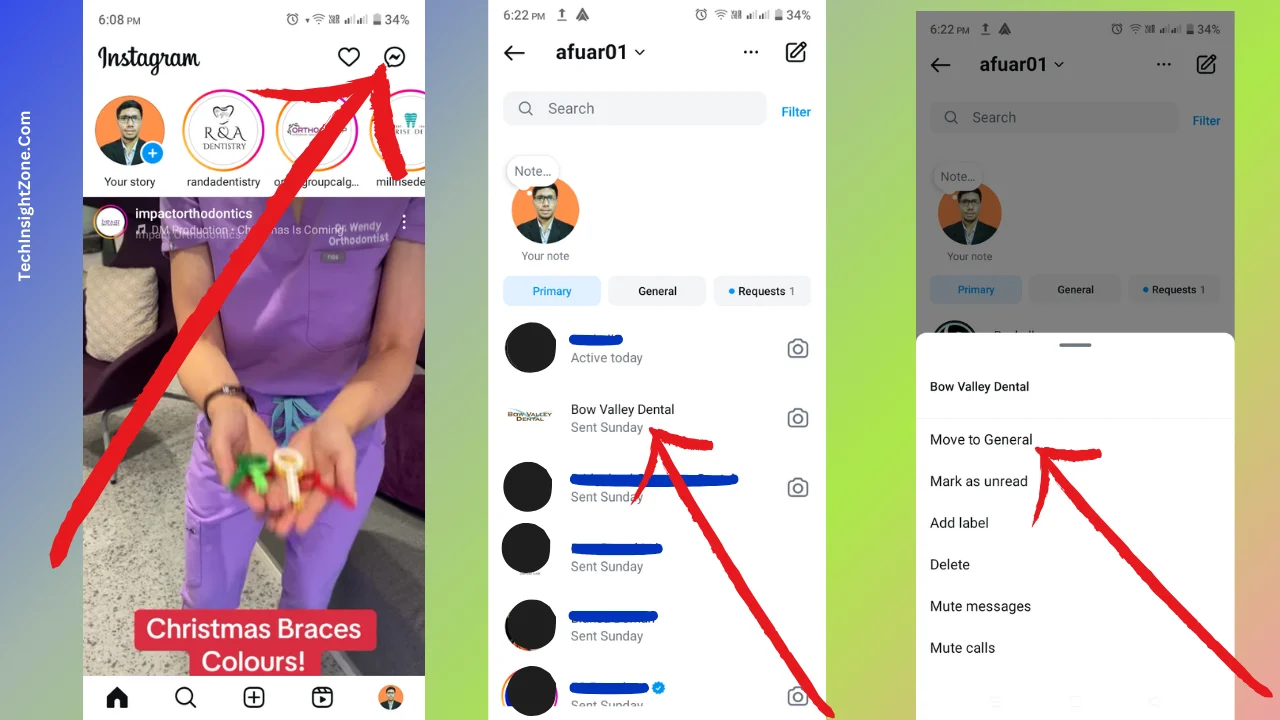 Archive a Message on Instagram