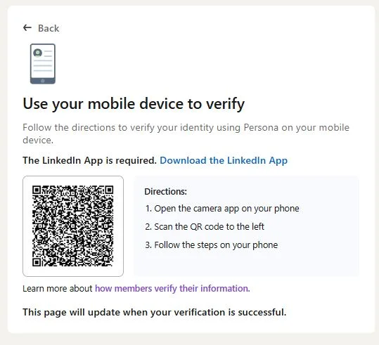 Scan QR code to continue