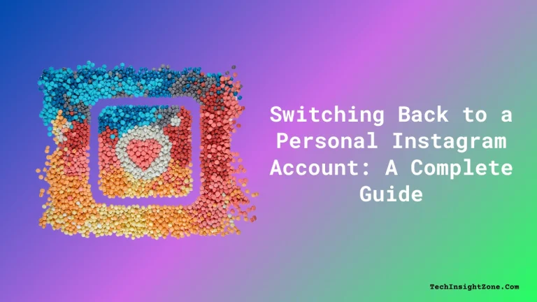 Switching Back to a Personal Instagram Account