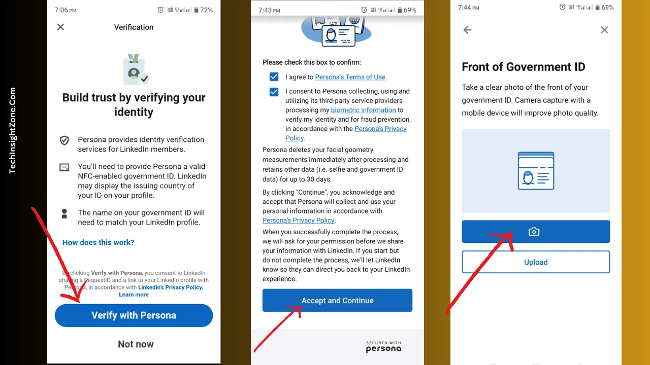 verify linkedin account with university email