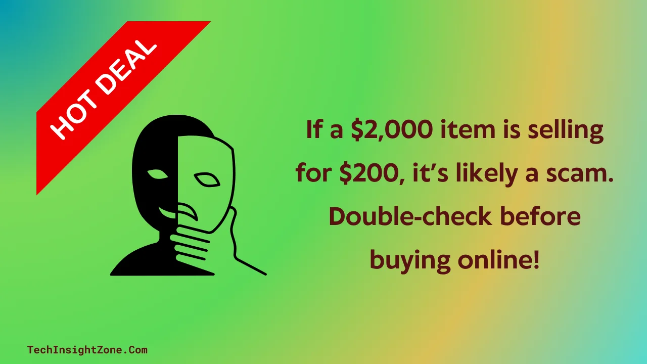 Fake Online Deals Warning