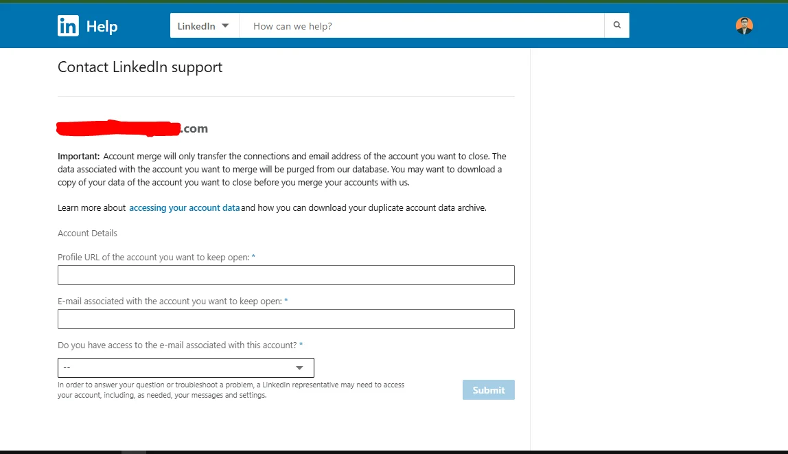 Merge LinkedIn Account in 2025