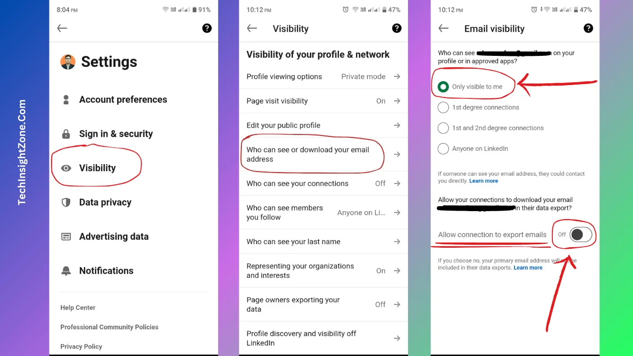 Easily Hide Email on LinkedIn